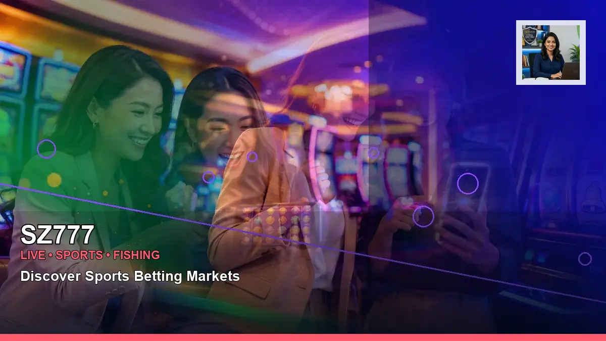 SZ777 burst free spins slot games featuring an adult Filipina casino host with a right-diagonal composition
