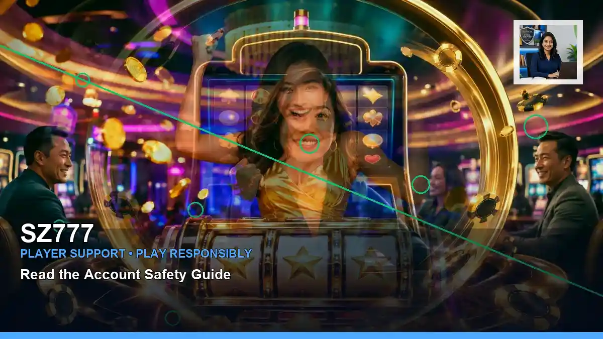 SZ777 SZ777 lucky piggy information for Philippine users scene with centered first casino deposit and wallet options for
